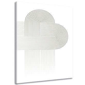 OBRAZ SPOJENÉ DUHY MID-CENTURY - ABSTRAKTNÍ OBRAZY - OBRAZY