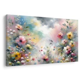 WANDBILD ZARTE BLUMENWIESE - WANDBILDER FELDER UND WIESEN - BILDER