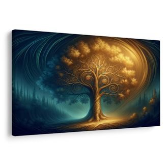 OBRAZ MAGICKÝ STROM ŽIVOTA V NOCI - OBRAZY STROMY ŽIVOTA - OBRAZY