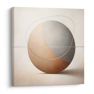 OBRAZ DESIGNOVÁ ABSTRAKCE KRUHU - ABSTRAKTNÍ OBRAZY - OBRAZY