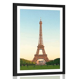 POSTER WITH MOUNT LANDMARK OF PARIS - CITIES - POSTERS