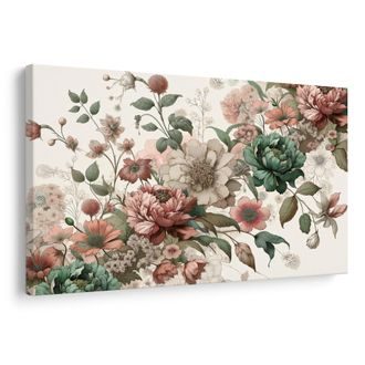 OBRAZ JEMNÉ KVĚTY V PASTELOVÝCH TÓNECH - OBRAZY KVĚTŮ - OBRAZY