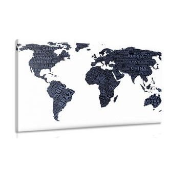 OBRAZ MAPA SVĚTA - OBRAZY MAPY - OBRAZY