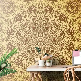 TAPET MANDALA DECORATIVĂ CU DANTELĂ - TAPET FENG SHUI - TAPETURI