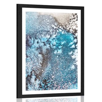 POSTER WITH MOUNT ABSTRACTION FROM WATERCOLOR COLORS - ABSTRACT AND PATTERNED - POSTERS