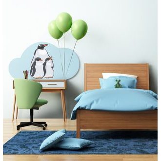 DECORATIVE WALL STICKERS PENGUINS - FOR CHILDREN - STICKERS