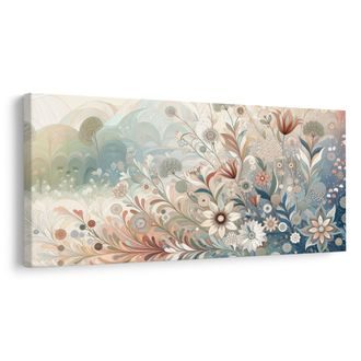 OBRAZ STYLIZOVANÁ KVĚTINOVÁ KOMPOZICE - OBRAZY KVĚTŮ - OBRAZY