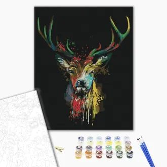 Obraz malování podle čísel nádherný jelen