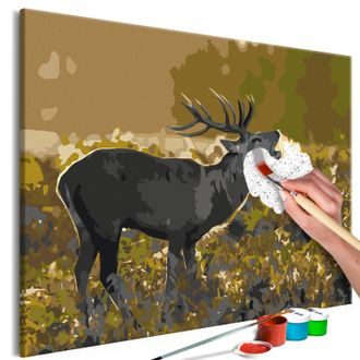 Obraz malování podle čísel majestátní jelen - Deer on Rut