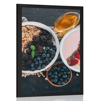 POSTER DELICIOUS MUESLI VARIATIONS - WITH A KITCHEN MOTIF - POSTERS