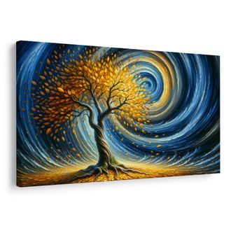 OBRAZ STROM ŽIVOTA VE VÍŘIVÉM NEBI - OBRAZY STROMY ŽIVOTA - OBRAZY