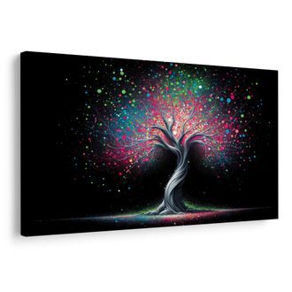 OBRAZ STROM ŽIVOTA V BAREVNÉM VESMÍRU - OBRAZY STROMY ŽIVOTA - OBRAZY