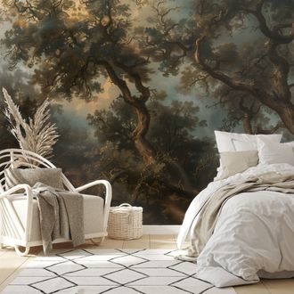 TAPET PĂDURE ANTICĂ ÎN CEAȚĂ MISTERIOASĂ - TAPET PĂDURE - TAPETURI