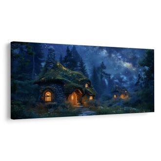 KÉP ÜNNEPI HÁZIKÓ CSILLAGOK ALATT - SZÍNES HÁZAK - KÉPEK