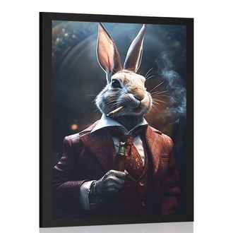 POSTER TIERISCHER GANGSTER HASE - TIERISCHE GANGSTER - POSTER