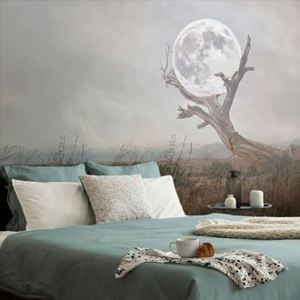 SELF ADHESIVE WALLPAPER MOON IN THE ARMS OF NATURE - SELF-ADHESIVE WALLPAPERS - WALLPAPERS