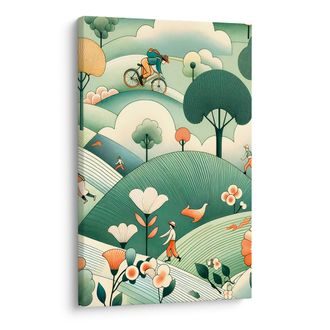 OBRAZ JARNÍ DEN V PŘÍRODĚ - OBRAZY POLE A LOUKY - OBRAZY