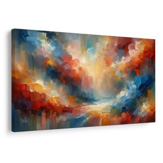 OBRAZ TANEC TEPLÝCH TÓNŮ - ABSTRAKTNÍ OBRAZY - OBRAZY
