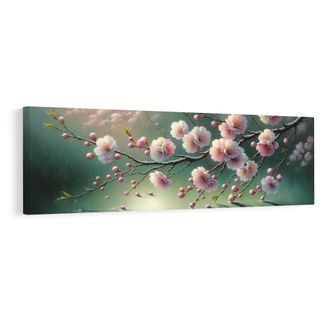 OBRAZ SAKURA V ODLESKU SVĚTLA - OBRAZY KVĚTŮ - OBRAZY