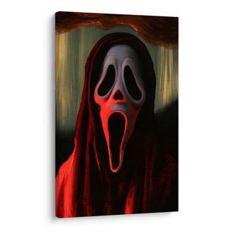 OBRAZ TEMNÁ MASKA V LESNÍM STÍNU - HALLOWEENSKÉ A HOROROVÉ OBRAZY - PICTURES