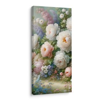 OBRAZ ROMANTICKÉ PIVOŇKY V ROZKVETLÉ LOUCE - OBRAZY KVĚTŮ - OBRAZY