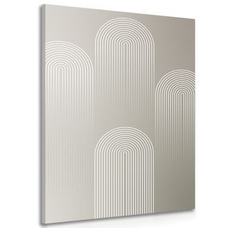 OBRAZ ELEGANTNÍ DUHA MID-CENTURY - ABSTRAKTNÍ OBRAZY - OBRAZY