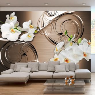 Self adhesive wallpaper luxury orchid