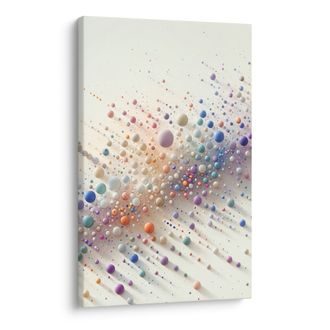 WANDBILD ABSTRAKTER TANZ DER REGENBOGENKUGELN - WANDBILDER ABSTRAKTE FORMEN - BILDER
