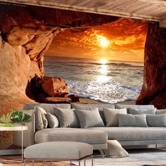 Self adhesive wallpaper sunset by the sea