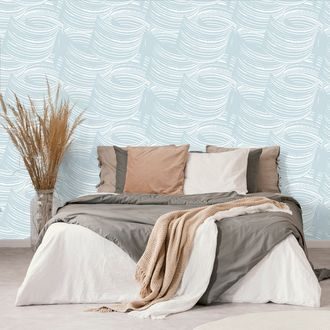 SELF ADHESIVE WALLPAPER SOFT BLUE ABSTRACTION - SELF-ADHESIVE WALLPAPERS - WALLPAPERS