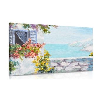 QUADRO CASA SUL MARE - QUADRI DI NATURA E PAESAGGIO - QUADRI