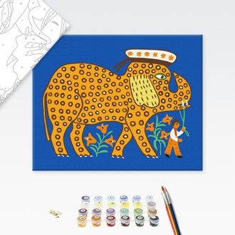 DIPINGERE CON I NUMERI – ELEFANTE POPOLARE - ANIMALI - DIPINGERE CON I NUMERI
