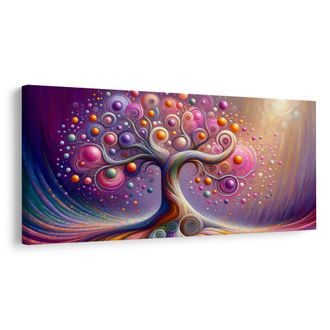 OBRAZ BAREVNÝ STROM ŽIVOTA VE VÍRU - OBRAZY STROMY ŽIVOTA - OBRAZY