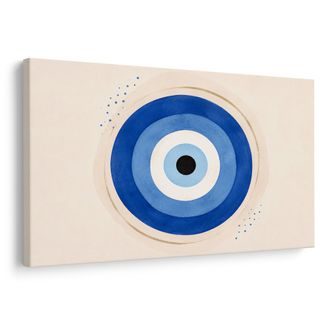 TABLEAU SUR TOILE – ŒIL PROTECTEUR BLEU - TABLEAUX PAR THÈME - TABLEAUX