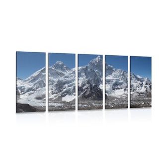 5-DÍLNÝ OBRAZ NÁDHERNÝ VRCHOL HORY - OBRAZY PŘÍRODY A KRAJINY - OBRAZY