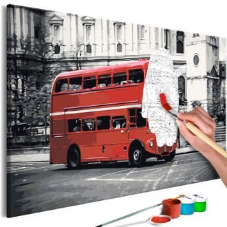 Obraz malování podle čísel autobus v Londýně - London Bus