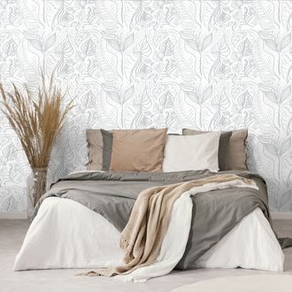 SAMOLEPÍCÍ TAPETA MAGICKÉ LISTY V BÍLÉM PROVEDENÍ - SAMOLEPÍCÍ TAPETY - TAPETY