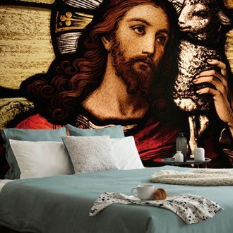 TAPETE JESUS MIT LAMM - TAPETEN - 🔥 TOTALAUSVERKAUF