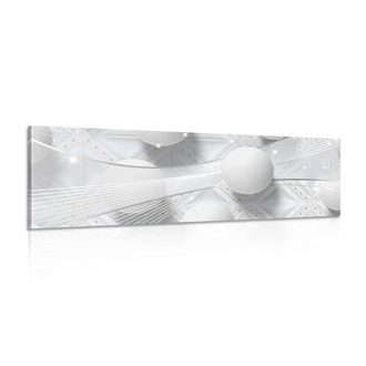 CANVAS PRINT WHITE LUXURY - ABSTRACT PICTURES - PICTURES