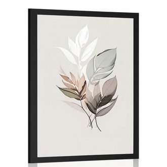 PLAKAT MINIMALISTYCZNE LIŚCIE - BOTANICZNY - PLAKATY