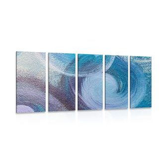 5-DÍLNÝ OBRAZ MODERNÍ ABSTRAKTNÍ TAHY - ABSTRAKTNÍ OBRAZY - OBRAZY
