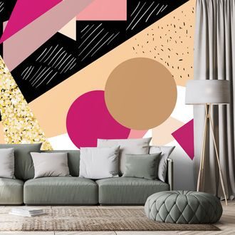 TAPETA VESELÁ ABSTRAKCE - VZOROVANÉ TAPETY - TAPETY