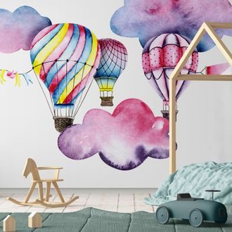 SELF ADHESIVE WALLPAPER BALLOONS IN THE WIND - SELF-ADHESIVE WALLPAPERS - WALLPAPERS