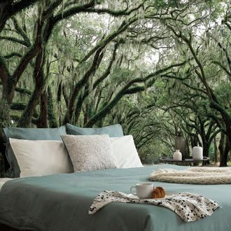 SELF ADHESIVE WALL MURAL IN THE EMBRACE OF TREES - SELF-ADHESIVE WALLPAPERS - WALLPAPERS
