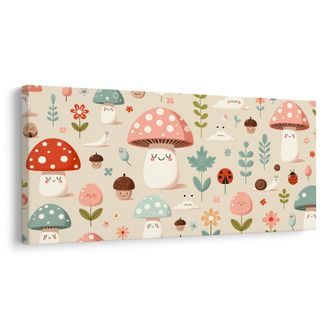 OBRAZ LESNÍ POHÁDKA S HŘÍBKY - DĚTSKÉ OBRAZY - OBRAZY