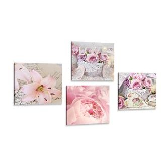 ENSEMBLE DE TABLEAUX – PANIERS VINTAGE AVEC FLEURS - ENSEMBLES DE TABLEAUX - 🔥 VENTE TOTALE 🔥