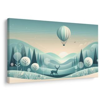 OBRAZ JELEN POD BALÓNEM - OBRAZY JELENI - OBRAZY