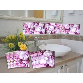 Tile stickers lilac
