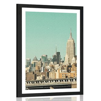 AFFICHE AVEC MONTURE MAGIQUE NEW YORK CITY - VILLES - AFFICHES