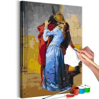 Obraz maľovanie podľa čísiel reprodukcia F. Hayez - Steamy Kiss